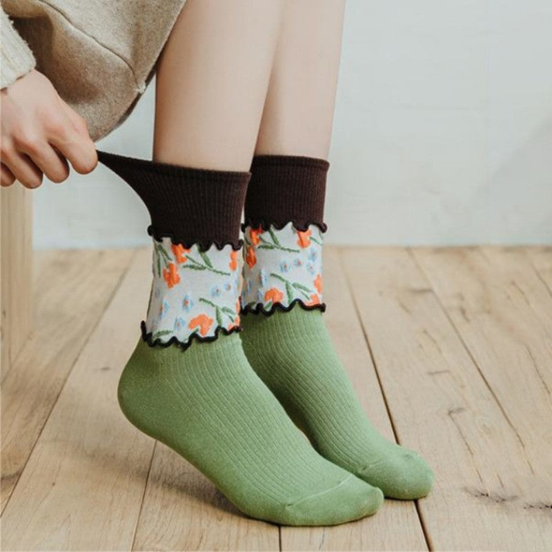 Vintage Floral Socks