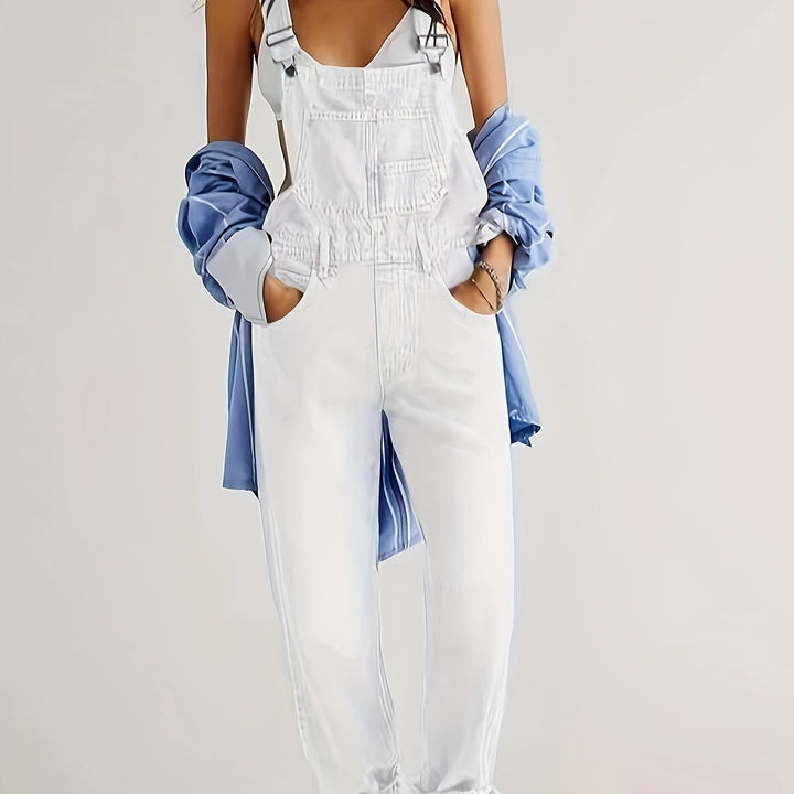 Women's Loose Fit Denim Dungarees Casual & Comfortable Overalls - Elena Harper