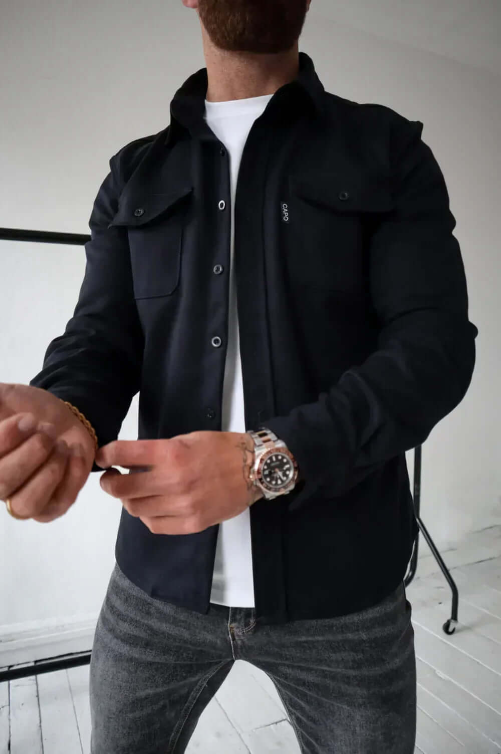 Men's Premium Overshirt Versatile & Stylish - Elena Harper