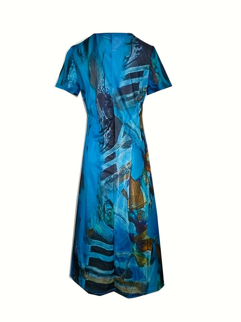 Abiyah - Casual Bohemian Short Sleeve Dress