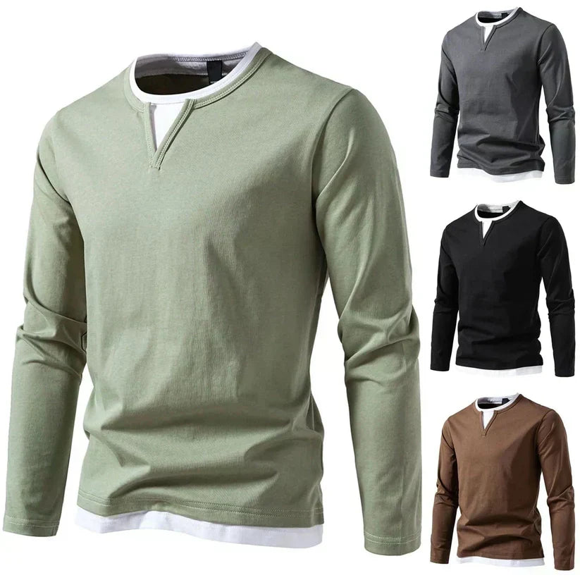 Laurent Monaco Premium V-Neck Sweater, view 7 - Elena Harper