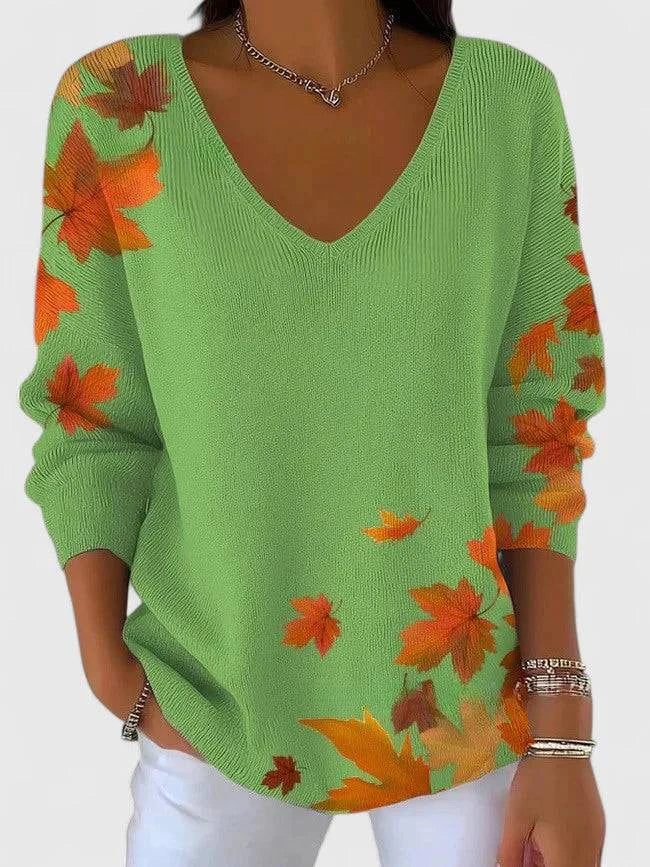 Sera™  |  Elegant V-neck Sweater