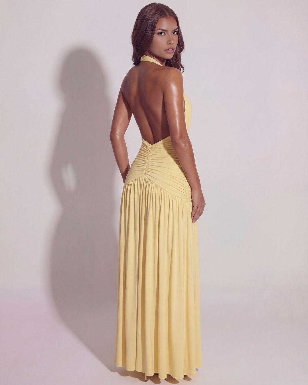 Butter Yellow Maxi Dress Wedding Guest Summer Outfit