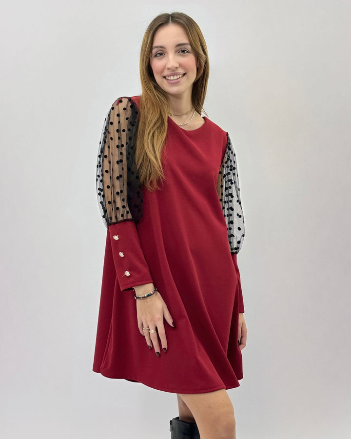 Karina™  |  Dress Polka Dot Sleeves