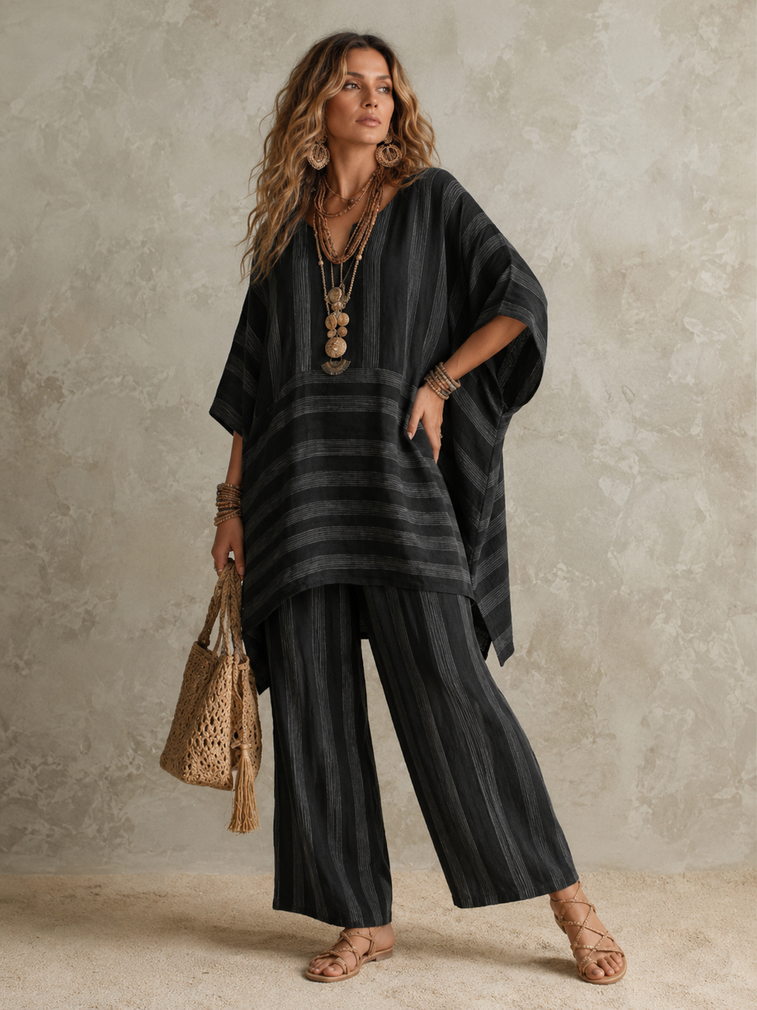 Anna™ | Bohemian Linen 2-Piece Set