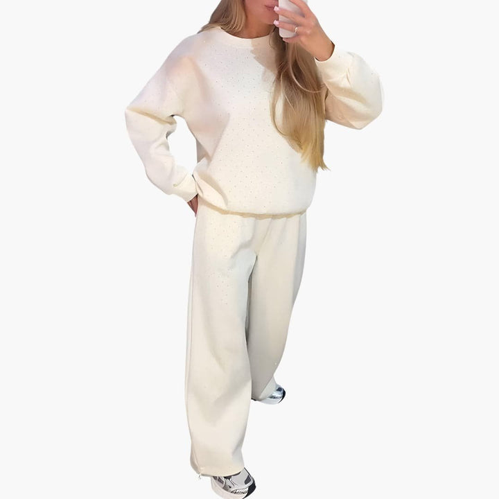 Franziska Stylish and Versatile Lounge Set with Diamond Pattern, view 2 - Elena Harper