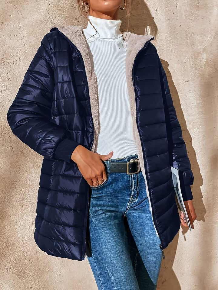 Fleece-Lined Women's Jacket with Zipper Eliza, view 7 - Elena Harper