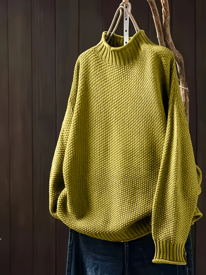Pippa Casual Winter Sweater with Long Sleeves, view 8 - Elena Harper