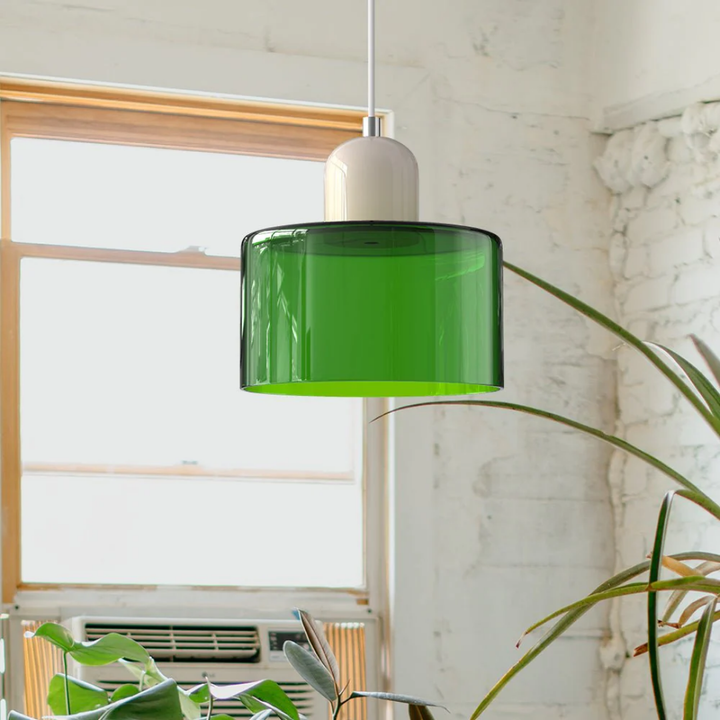 Retro Glass Pendant Lamp with Adjustable Cord