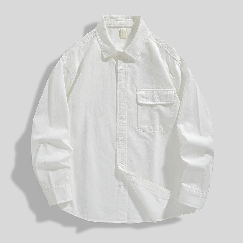 Men's Cotton Oversized Shirt Jacket Ideal for Autumn