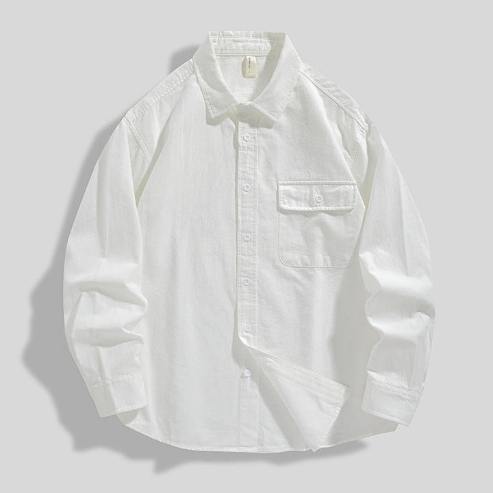 Men's Cotton Oversized Shirt Jacket Ideal for Autumn