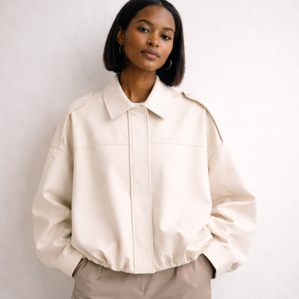 Oversized bomber jacket for women - Casual chic and easy to wear