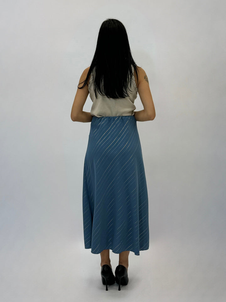 Fenna™  |  Striped Midi Skirt