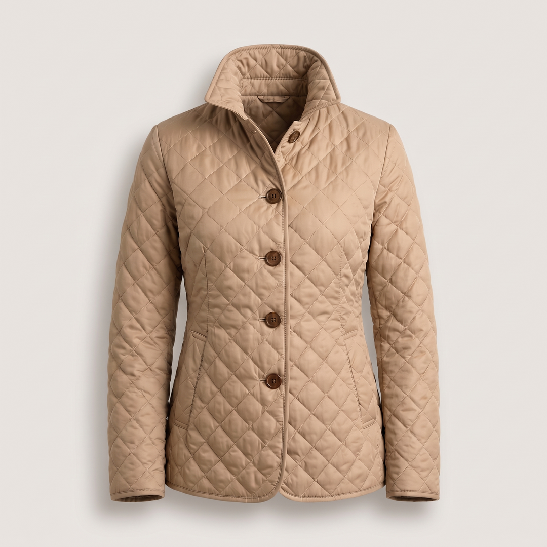 Isabella | Elegant Quilted Jacket with Classic Button Closure