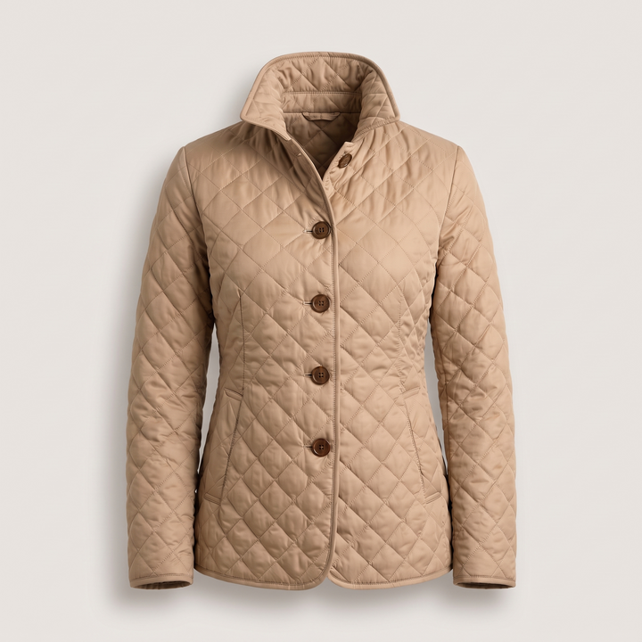 Isabella | Elegant Quilted Jacket with Classic Button Closure