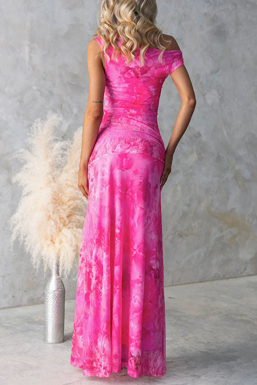 Diana Elegant Printed Maxi Dress, view 8 - Elena Harper