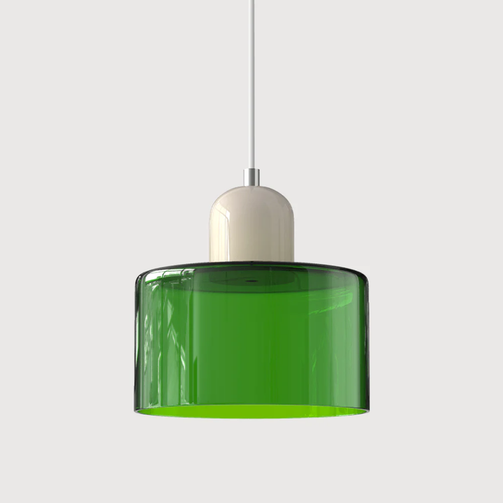 Retro Glass Pendant Lamp with Adjustable Cord
