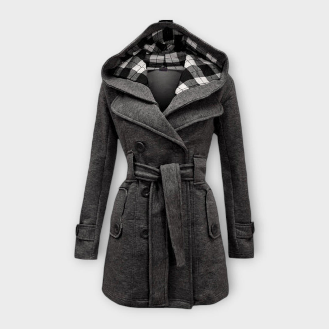 AVA – ELEGANT HOODED TRENCH COAT