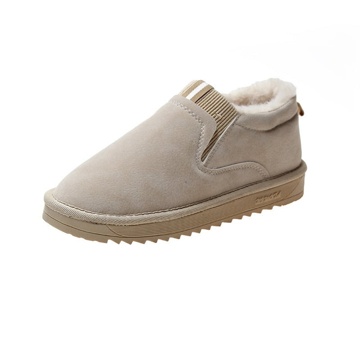 Women's suede-effect slippers with warm interior - Verayne