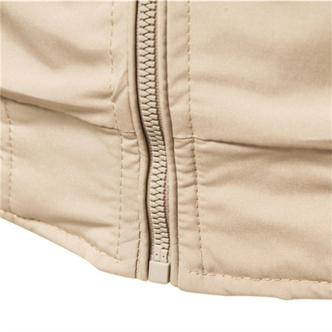 Sebastian | Casual Men's Bomber Jacket with Contrast Rib Details
