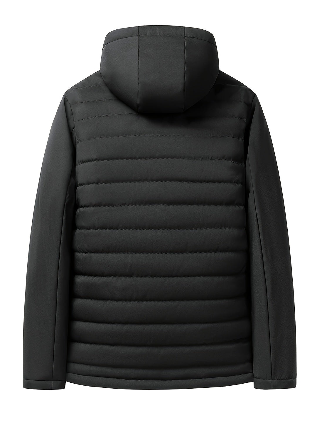 Rhys Hooded Insulated Coat, view 3 - Elena Harper