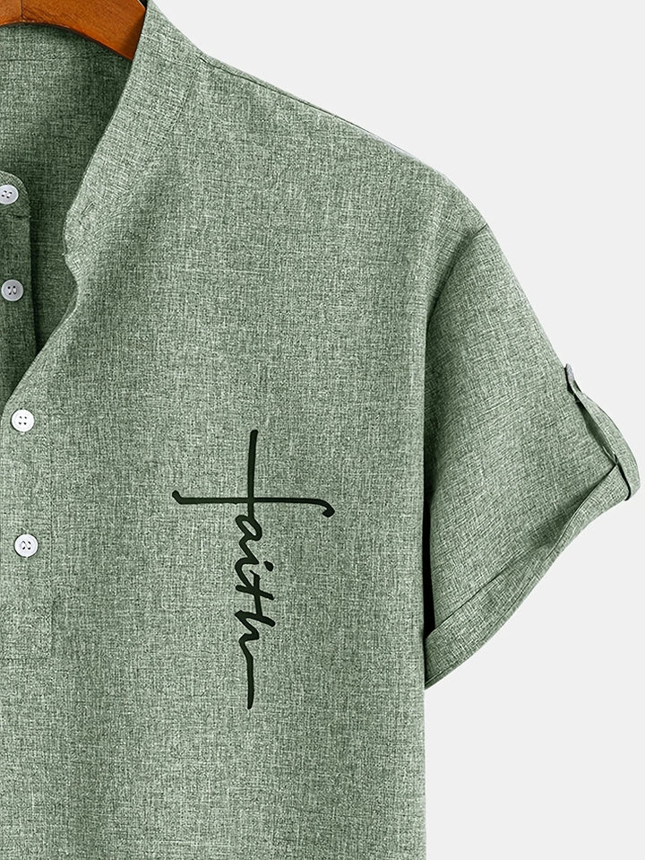 LAURENT MONACO | MEN'S HIGH COLLAR SHIRT
