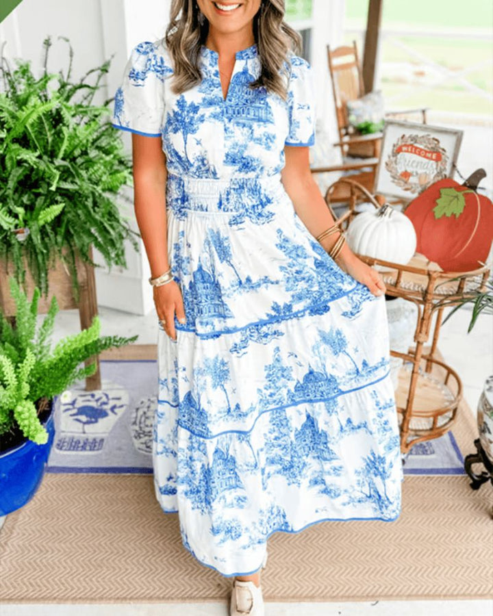 Nidoli Printed Maxi Dress - Elena Harper