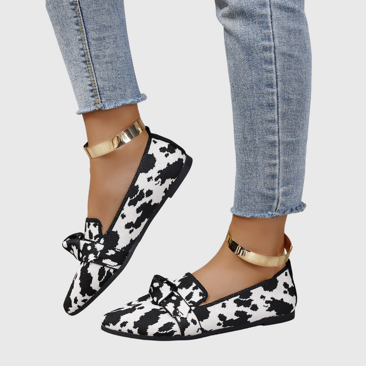 Mabel Dalmatian Comfort Moccasins - Elena Harper