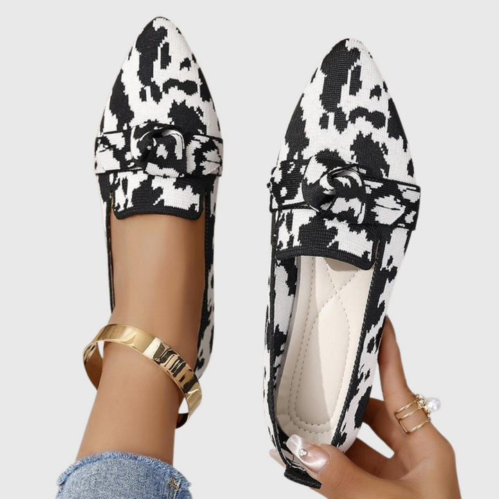 Mabel Dalmatian Comfort Moccasins, view 2 - Elena Harper