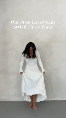 Women's Elegant Long Sleeve Midi Dress