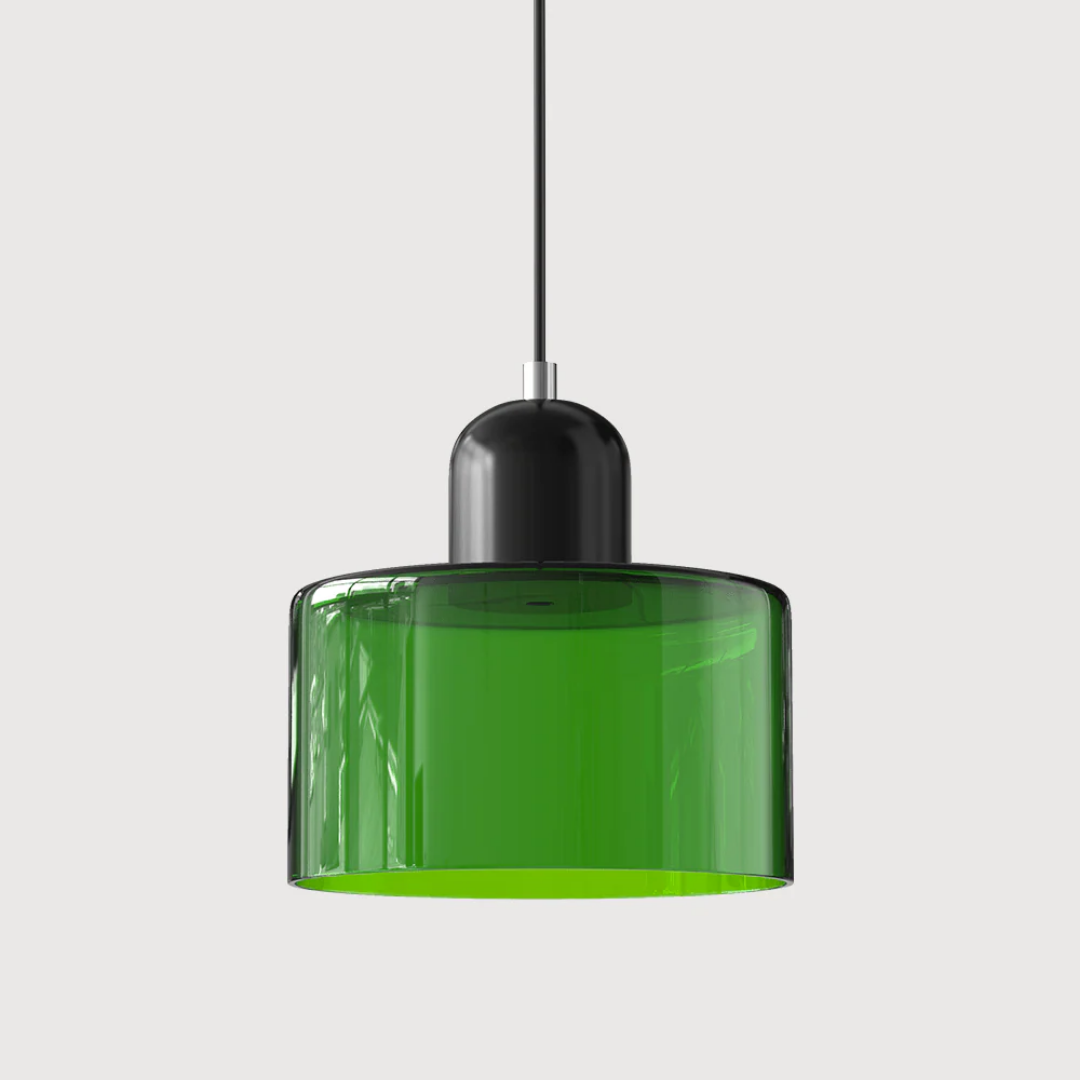 Retro Glass Pendant Lamp with Adjustable Cord