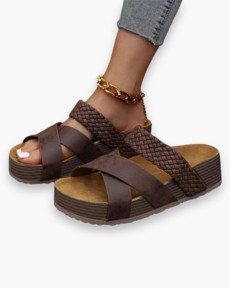 Crossed Flat Sandals for Women | Breathable and Flexible