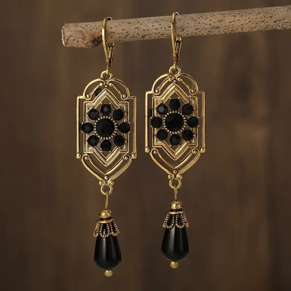 Retro™  |  Black Earrings