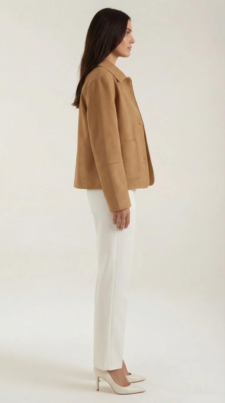 Short Jacket with Button Closure for Casual Days