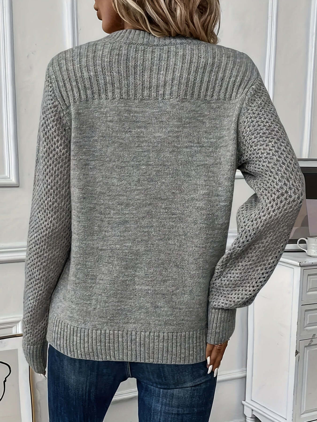 Women's Casual Hollow-Out Sweater