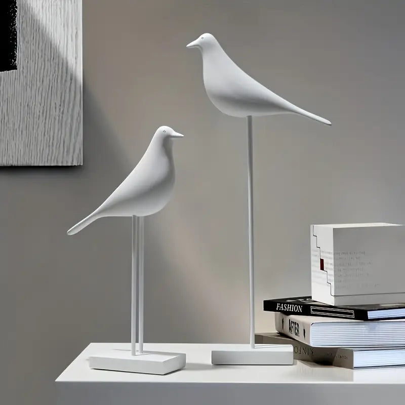PerchForm Minimalist Decorative Bird Sculptures on Stands, view 6 - Elena Harper