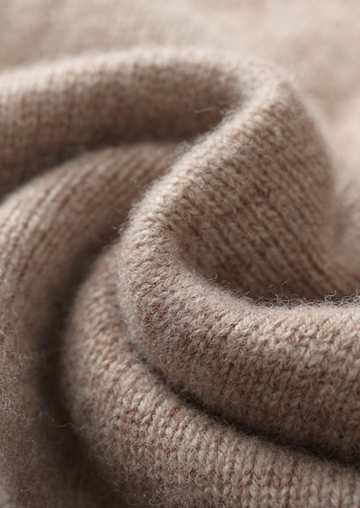 Emma & Rose cashmere patterned crewneck — premium knitwear