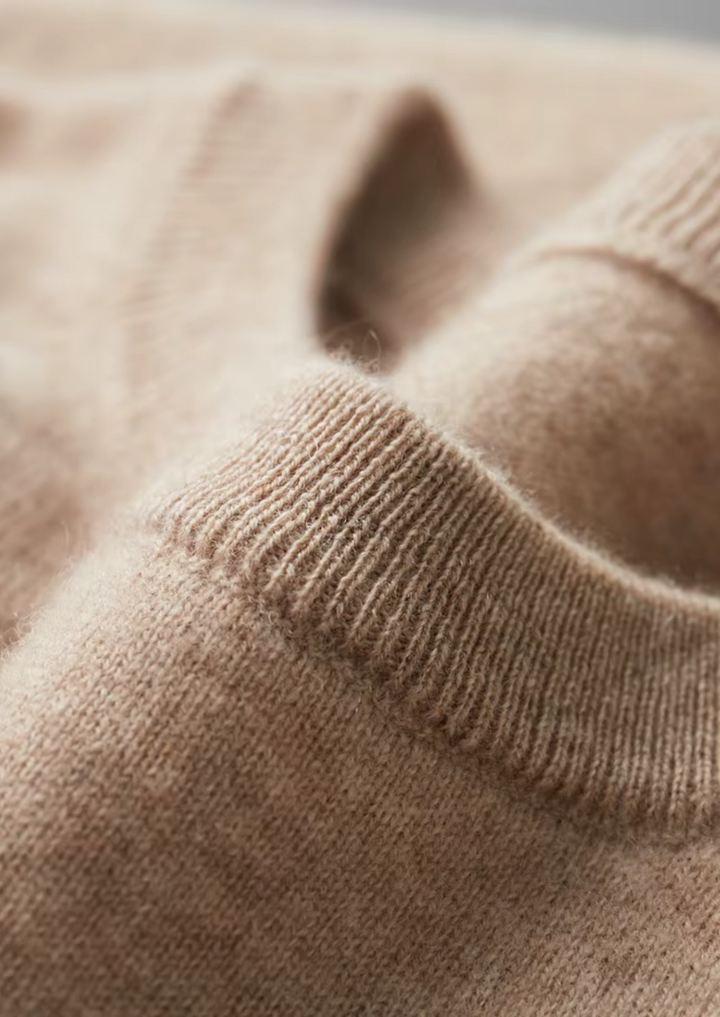 Emma & Rose merino wool crewneck top — premium knitwear