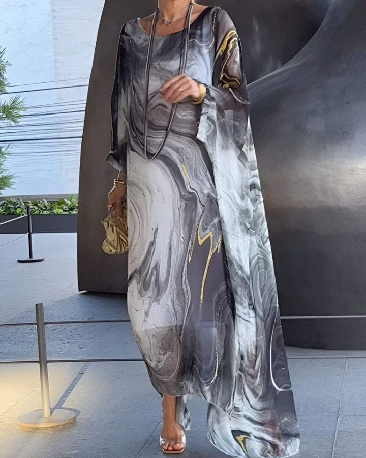 Rivka Elegant Dress for Tummy Coverage, view 3 - Elena Harper
