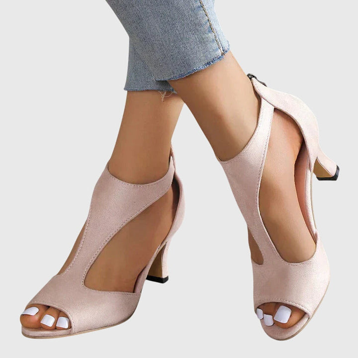 Alejandra | Women's Spring Sandals with Open Heel and Cut-Out Design