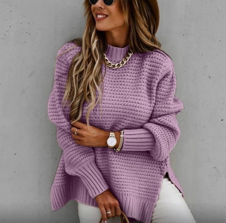 Women's Knit Sweater - Casual and Comfortable Long Sleeves