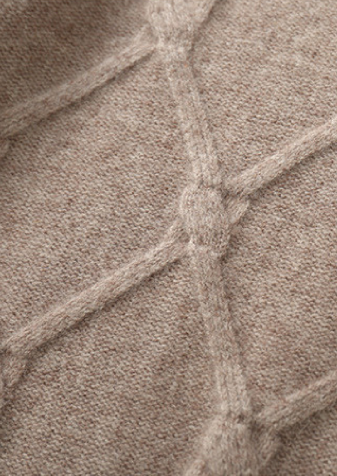 Emma & Rose cashmere patterned crewneck — premium knitwear