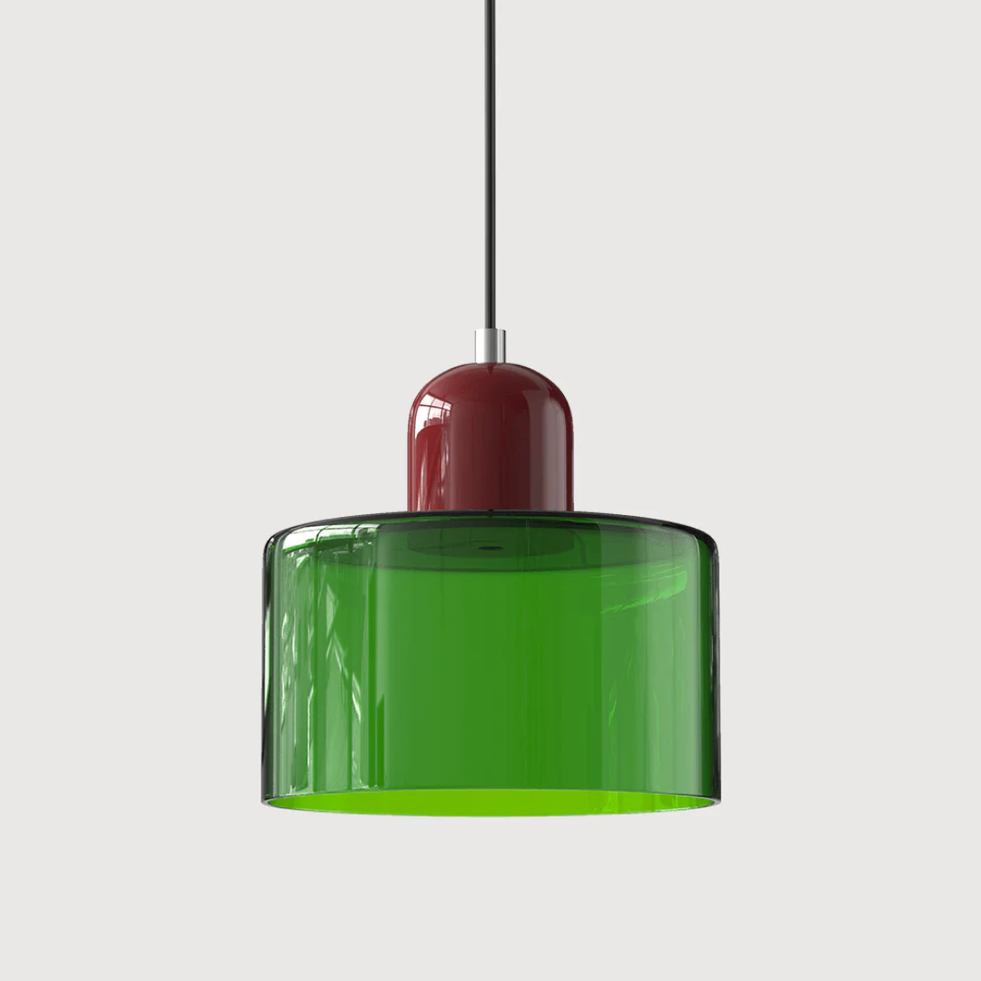 Retro Glass Pendant Lamp with Adjustable Cord