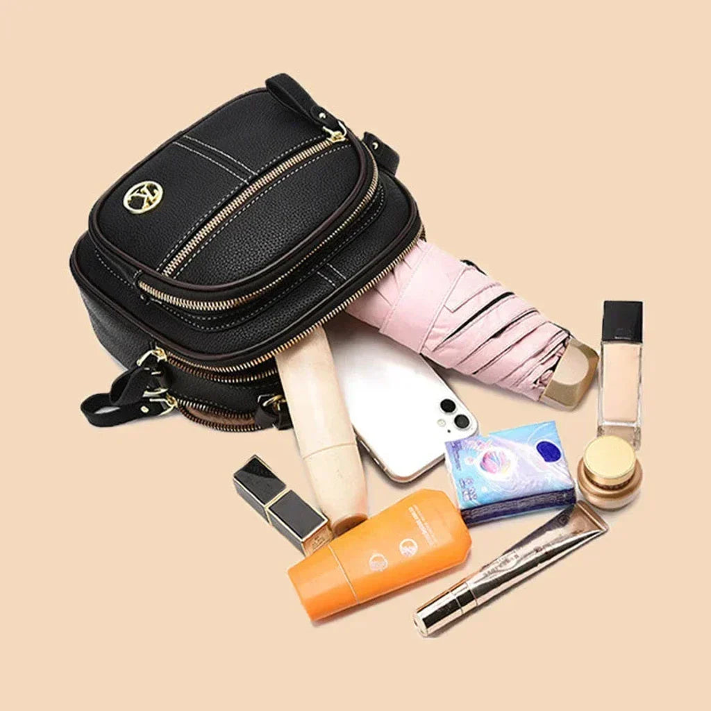Gaia Mini Chic Crossbody Shoulder Bag, view 4 - Elena Harper