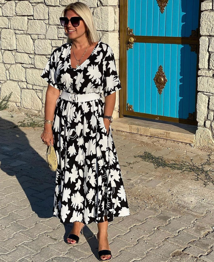 Lumis Summer Kaftan Dress, view 4 - Elena Harper