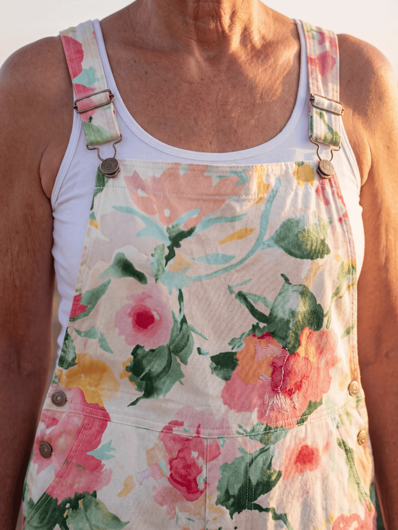 Jose™ soft floral jumpsuit by Emma & Rose Cape Town, featuring a lightweight fabric with a delicate floral pattern and adjustable straps.