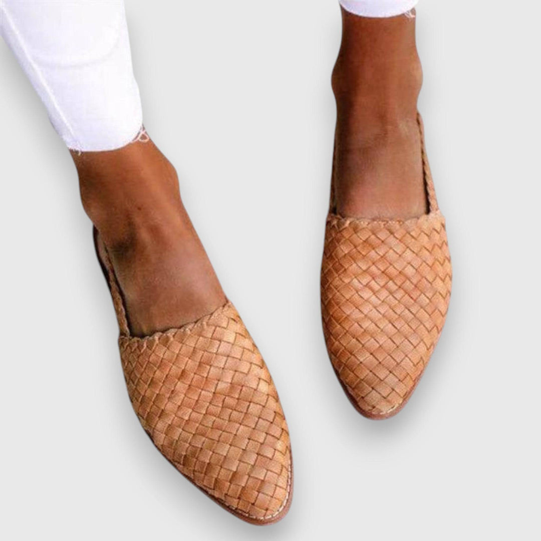 Lysena™ comfortable sandals by Emma & Rose Cape Town with cushioned straps and flat sole, perfect for casual wear.