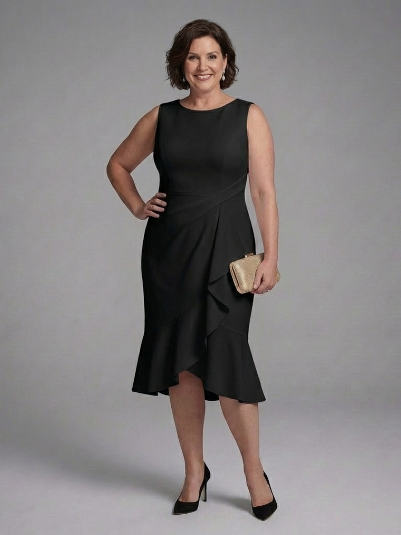 Cosima Sleeveless Wrap Detail Midi Dress - Elena Harper