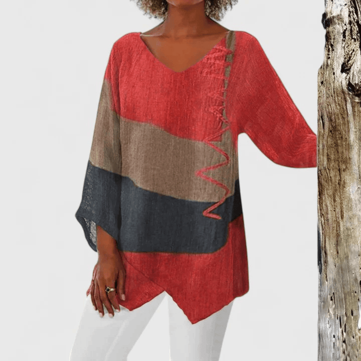 Elysia™  |  Sophisticated V-neck Tunic