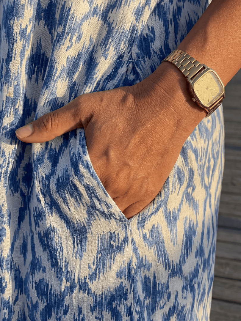 Emma & Rose Cape Town Jonah Coastal Midi Dress, lightweight fabric with a flowy silhouette and coastal-inspired design.